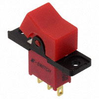 E-Switch - 300AWSP1R1REDM1RE - SWITCH ROCKER SPDT 0.4VA 20V