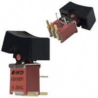 E-Switch - 400AWMSP1R1BLKM6RE - SWITCH ROCKER SPDT 0.4VA 20V