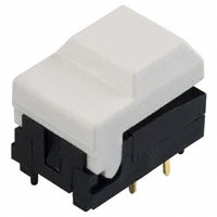 E-Switch - 5501MWHTX - SWITCH PUSH SPDT 0.3A 12V