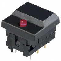 E-Switch - 5511MBLKRED - SWITCH PUSH SPDT 0.03A 12V