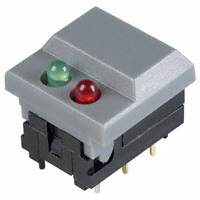 E-Switch - 5511MGRYREDGRN - SWITCH PUSH SPDT 0.03A 12V