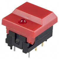 E-Switch - 5511MREDRED - SWITCH PUSH SPDT 0.03A 12V
