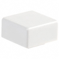 E-Switch - 6JWHT - CAP PUSHBUTTON SQUARE WHITE
