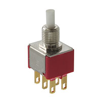 E-Switch - 700DP7B11M1RE - SWITCH PUSH DPDT 0.4VA 20V