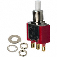 E-Switch - 700SP7B10M1REH - SWITCH PUSH SPDT 0.4VA 20V