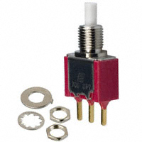 E-Switch - 700SP7B10M2REH - SWITCH PUSH SPDT 0.4VA 20V