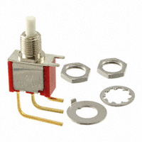 E-Switch - 700SP7B10M7RE - SWITCH PUSHBUTTON SPDT 0.4VA 20V