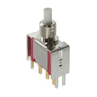 E-Switch - 700SP7B10VS2RE - SWITCH PUSHBUTTON SPDT 0.4VA 20V