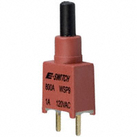 E-Switch - 800AWSP9M2RE - SWITCH PUSH SPST-NO 0.4VA 20V