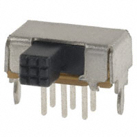 E-Switch - EG2208 - SWITCH SLIDE DPDT 200MA 30V