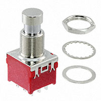 E-Switch - FS57003PLT2B2M1QEH - SWITCH PUSHBUTTON 3PDT 1A 9V