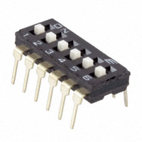 E-Switch - KAE06LAGT - SWITCH SLIDE DIP SPST 25MA 24V