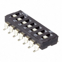 E-Switch - KAE07TGGT - SWITCH SLIDE DIP SPST 25MA 24V
