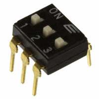 E-Switch - KAJ03LAGT - SWITCH SLIDE DIP SPST 25MA 24V