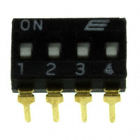 E-Switch - KAJ04SHGT - SWITCH SLIDE DIP SPST 25MA 24V