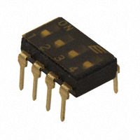 E-Switch - KAJ04TAGT - SWITCH SLIDE DIP SPST 25MA 24V