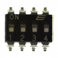 E-Switch - KAJ04TGGT - SWITCH SLIDE DIP SPST 25MA 24V