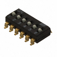 E-Switch - KAJ06LGGT - SWITCH SLIDE DIP SPST 25MA 24V