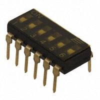 E-Switch - KAJ06TAGT - SWITCH SLIDE DIP SPST 25MA 24V