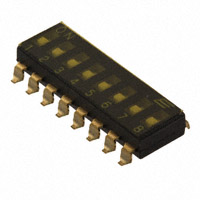 E-Switch - KAJ08TGGT - SWITCH SLIDE DIP SPST 25MA 24V