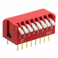 E-Switch - KAP1108W - SWITCH PIANO DIP SPST 25MA 24V