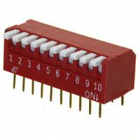 E-Switch - KAP1110ET - SWITCH PIANO DIP SPST 25MA 24V