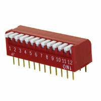 E-Switch - KAP1112E - SWITCH PIANO DIP SPST 25MA 24V
