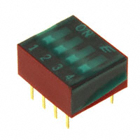 E-Switch - KAS1104RT - SWITCH SLIDE DIP SPST 25MA 24V