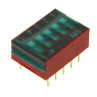 E-Switch - KAS1105RT - SWITCH SLIDE DIP SPST 25MA 24V