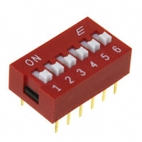 E-Switch - KAS1106E - SWITCH SLIDE DIP SPST 25MA 24V