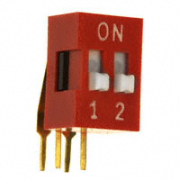 E-Switch - KAS2102E - SWITCH SLIDE DIP SPST 25MA 24V
