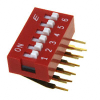 E-Switch - KAS2106E - SWITCH SLIDE DIP SPST 25MA 24V