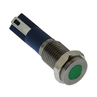 E-Switch - PVL08FLS31 - LED PANEL INDICATOR GREEN 2.8V