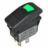 E-Switch - R711FE1-SXXX2BDGNW - SWITCH ROCKER SPST 16A 30V