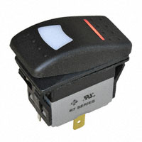 E-Switch - R713FE2-SXXX2B4GRW - SWITCH ROCKER SPDT 16A 30V