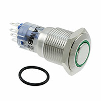 E-Switch - PV3F2H0SS-335 - SWITCH PUSHBUTTON DPDT 2A 48V