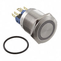 E-Switch - PV7F2T0SS-301 - SWITCH PUSHBUTTON DPST 2A 48V