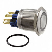 E-Switch - PV7F2T0SS-316 - SWITCH PUSHBUTTON DPST 2A 48V