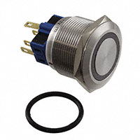 E-Switch - PV8F2Y0SS-314 - SWITCH PUSHBUTTON DPST 2A 36V