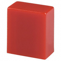 E-Switch - TACRED - CAP PUSHBUTTON RECTANGULAR RED