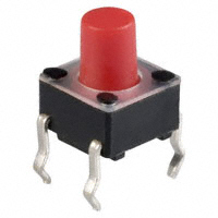 E-Switch - TL1105EF250Q7.3RED - SWITCH TACTILE SPST-NO 0.05A 12V