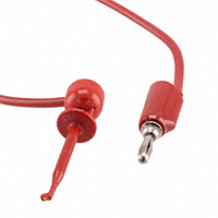 E-Z-Hook - 601W-18 RED - TEST LEAD BANANA TO GRABBER 18"