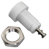 E-Z-Hook - 9284WTE - STD BANANA SOCKET PNL MNT WHITE