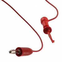 E-Z-Hook - BXM-18RED - TEST LEAD BANANA TO GRABBER 18"