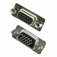 Amphenol FCI - 10090929-S154VLF - CONN D-SUB HD RCPT 15P VERT SLDR