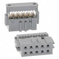 Amphenol FCI - 71600-110LF - CONN SOCKET IDC 10POS DUAL 30AU