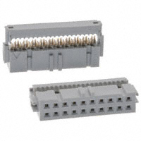 Amphenol FCI - 71600-120LF - CONN SOCKET IDC 20POS DUAL 30AU