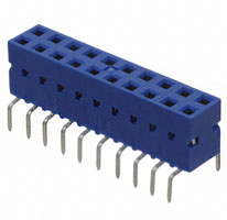 Amphenol FCI - 71991-310LF - CONN RCPT 20POS .100 DL STR PCB