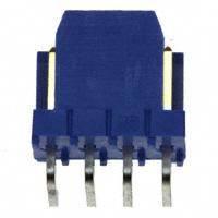 Amphenol FCI - 76382-304LF - CONN HEADER 4POS .100" R/A GOLD