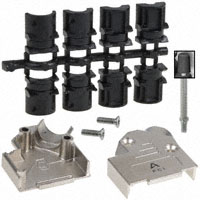 Amphenol FCI - 8655MHRA0901LF - BACKSHELL DB9 45DEG METAL SHLD